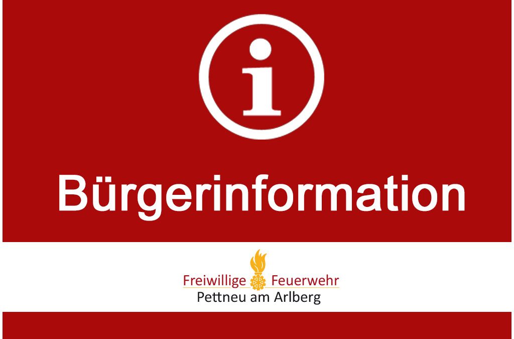 Bürgerinformation – 10.08.2017