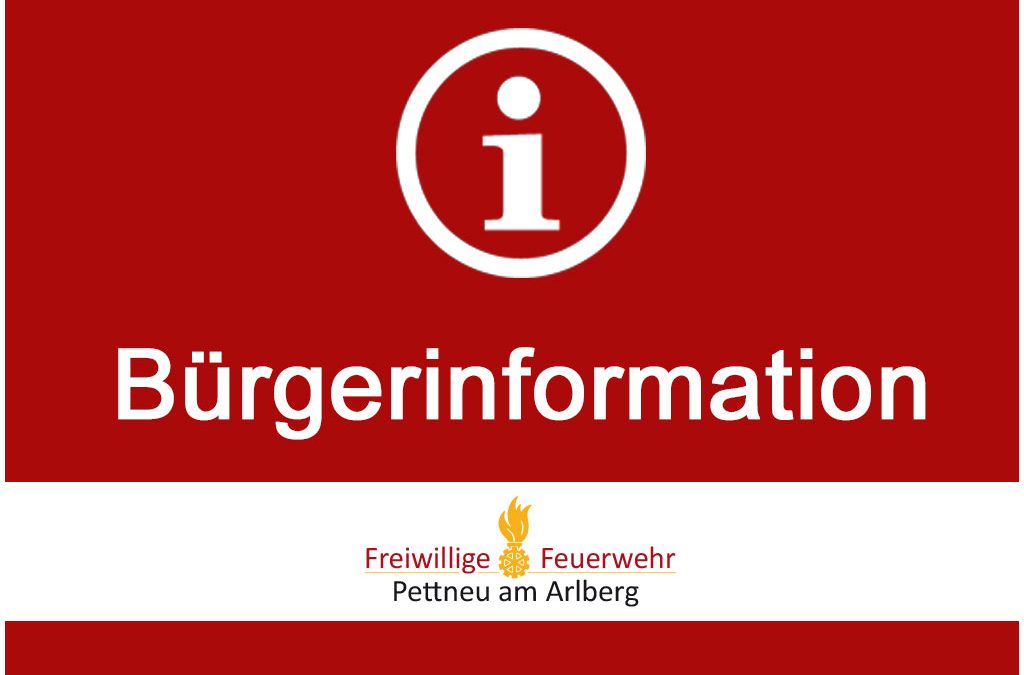 Information Gemeindeeinsatzleitung – 13.08.2018