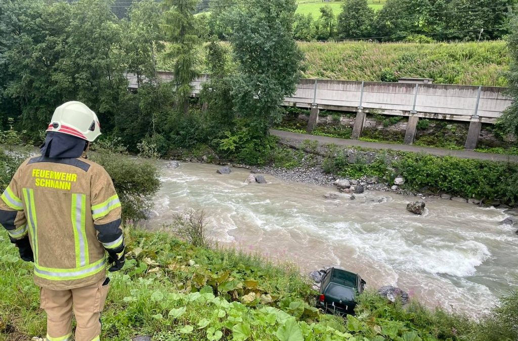 Verkehrsunfall in Schnann