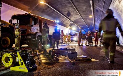 Einsatzübung im Flirscher Tunnel