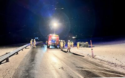 Fahrzeugüberschlag auf der L68