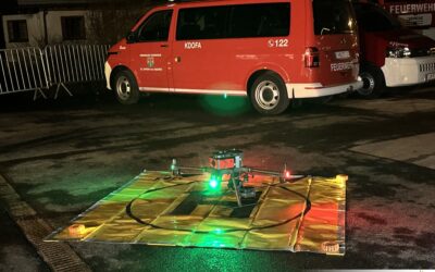 Drohnenvorführung der Stadtfeuerwehr Landeck