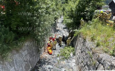 Traktorabsturz in den Schnannerbach