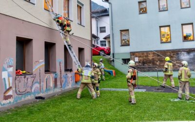 Räumungsübung an der Volksschule Pettneu zum Schulbeginn